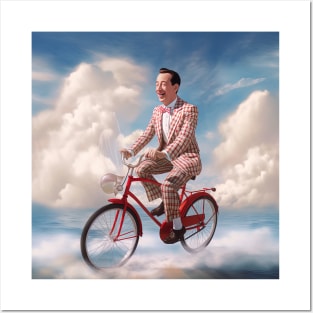 Pee Wee Herman in heaven - art 9 Posters and Art